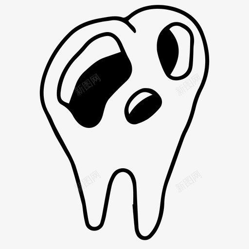 牙齿洞牙医svg_新图网 https://ixintu.com 牙齿 牙医