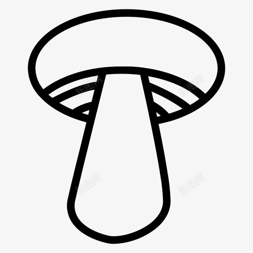 蘑菇新鲜蔬菜svg_新图网 https://ixintu.com 蔬菜 蘑菇 新鲜