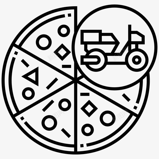 比萨饼送货快餐食品svg_新图网 https://ixintu.com 比萨饼 送货 食品 餐厅 快餐 垃圾