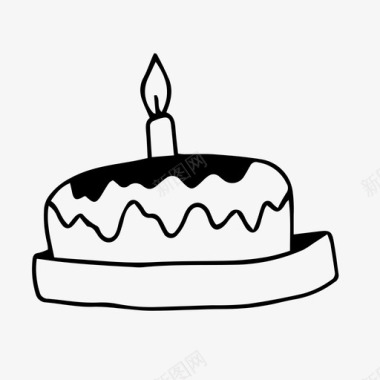 生日蛋糕庆祝请客图标