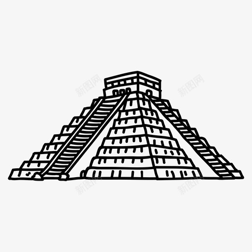 奇琴伊察建筑世界奇迹svg_新图网 https://ixintu.com 奇琴 伊察 建筑 世界 奇迹