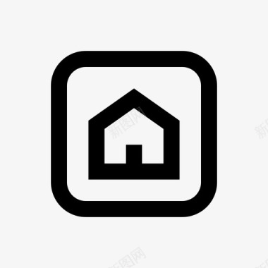 家庭应用程序智能家居线路房地产64px图标