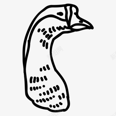 鹅动物家禽图标