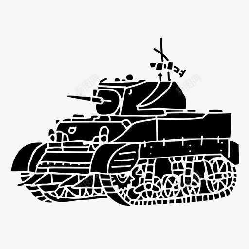 轻型坦克汽车军用svg_新图网 https://ixintu.com 坦克 轻型 汽车 军用