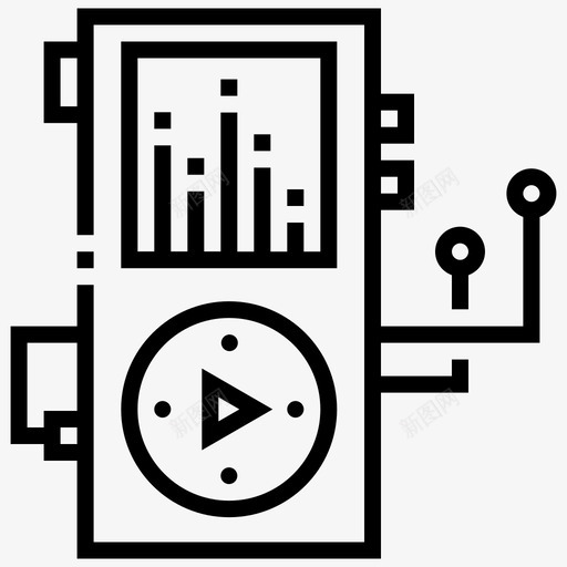 mp3播放器电脑设备svg_新图网 https://ixintu.com 播放器 设备 电脑 电子技术