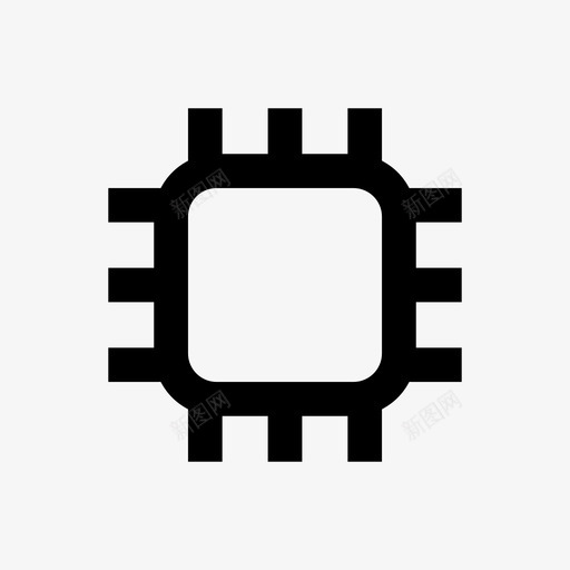 芯片芯片组微芯片svg_新图网 https://ixintu.com 芯片 芯片组 处理器 计算机 线路 游戏