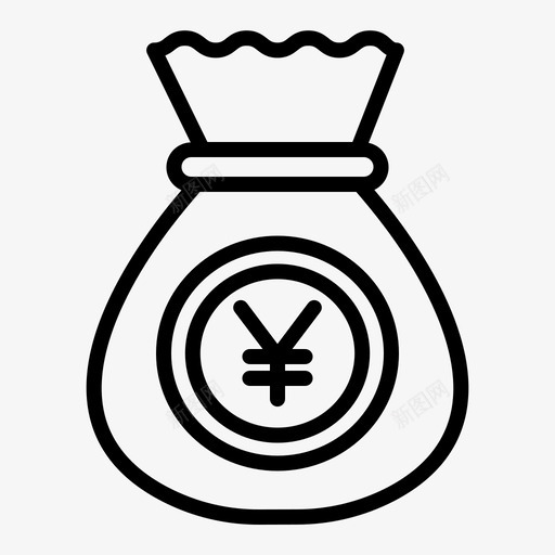 钱袋银行资金svg_新图网 https://ixintu.com 钱袋 银行 资金 储蓄 日元