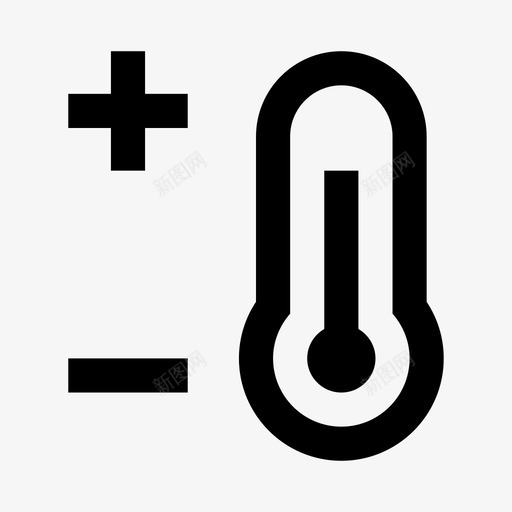 温度计冷热svg_新图网 https://ixintu.com 天气 温度计 冷热 温度 线路