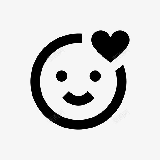 爱情表情符号心形表情符号线条表情符号64pxsvg_新图网 https://ixintu.com 符号 表情 爱情 心形 线条