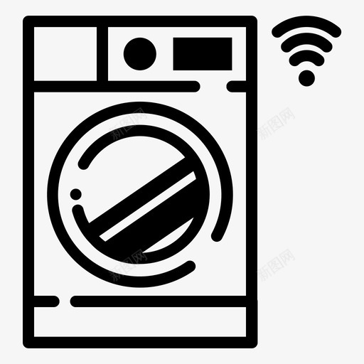 洗衣机物联网智能家居svg_新图网 https://ixintu.com 洗衣机 智能家居 联网 无线