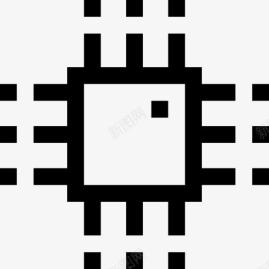 微芯片组件cpu图标