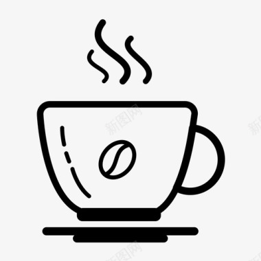 咖啡杯咖啡屋套装图标