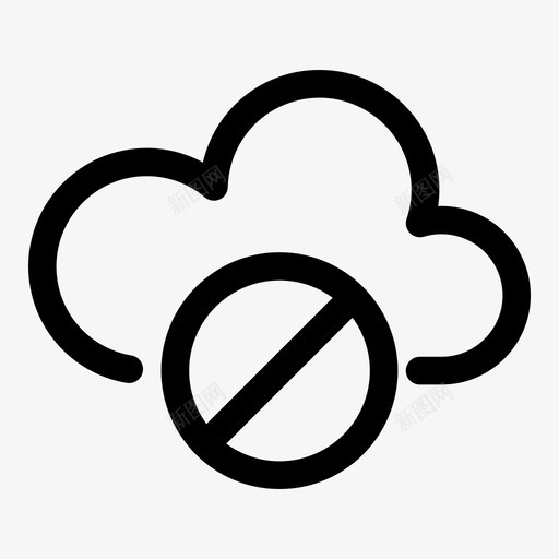 阻止互联网云服务器svg_新图网 https://ixintu.com 阻止 互联网 服务器 数据 网络