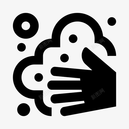 洗手消毒泡沫svg_新图网 https://ixintu.com 洗手 消毒 泡沫 肥皂