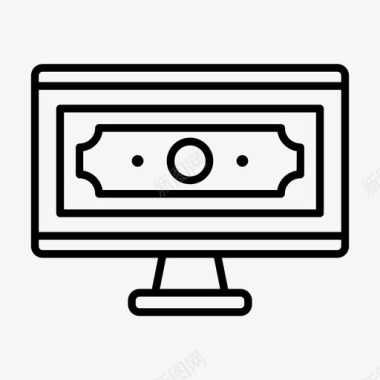 数字货币计算机电子商务图标