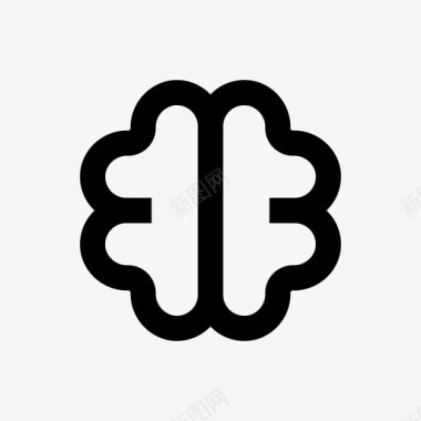 大脑人脑线医学64px图标
