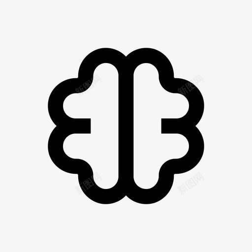 大脑人脑线医学64pxsvg_新图网 https://ixintu.com 大脑 人脑 医学