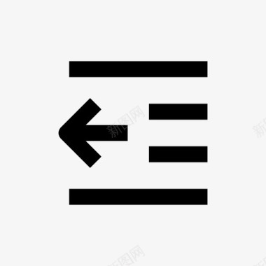 outdentoutdent行outdent段落图标