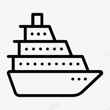 邮轮方舟船图标