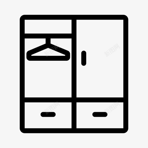 衣柜家具衣架svg_新图网 https://ixintu.com 衣柜 家具 衣架 房子 房间 图标 医疗设备