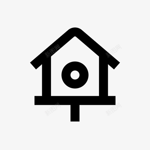 鸟屋线房地产64pxsvg_新图网 https://ixintu.com 鸟屋 房地产
