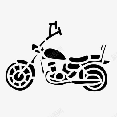 摩托车汽车交通工具图标