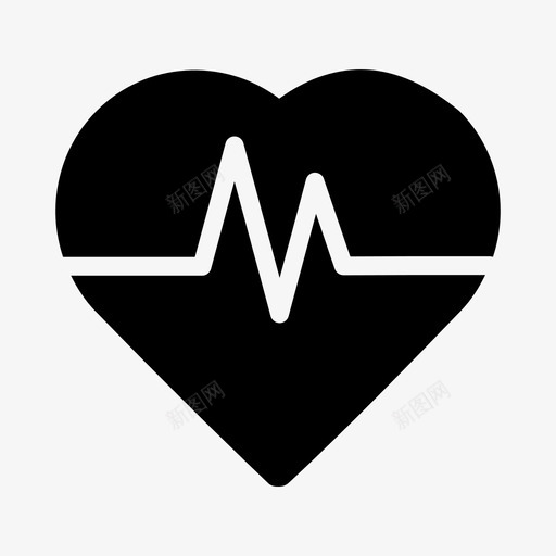 心脏脉搏心电图健康svg_新图网 https://ixintu.com 心脏 脉搏 医疗 心电图 健康 图标 设备