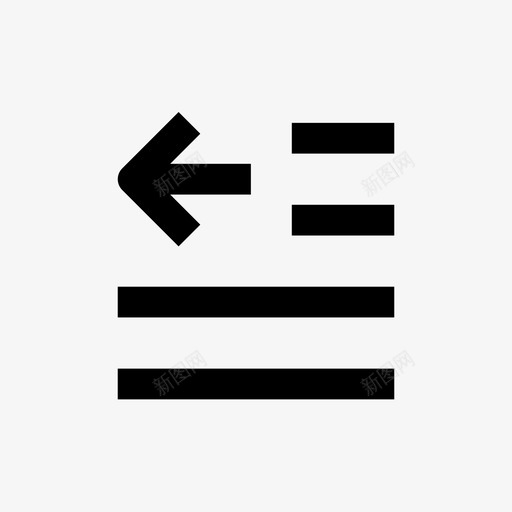 outdent段落选项卡svg_新图网 https://ixintu.com 段落 选项 卡文 文本 编辑
