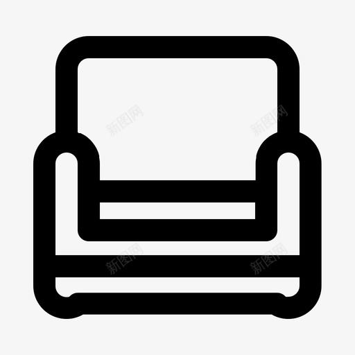 沙发椅子家居用品svg_新图网 https://ixintu.com 沙发 家居用品 椅子 客厅