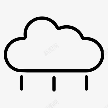雨云季节天气图标