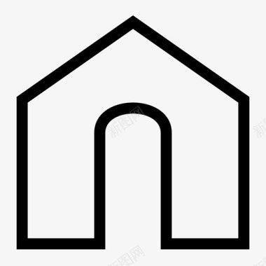 住宅建筑物建筑图标