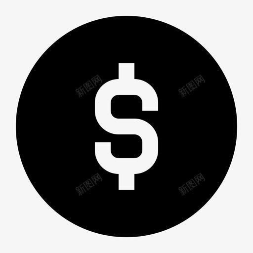 美元硬币比特币金融svg_新图网 https://ixintu.com 美元 硬币 金融 比特 符号