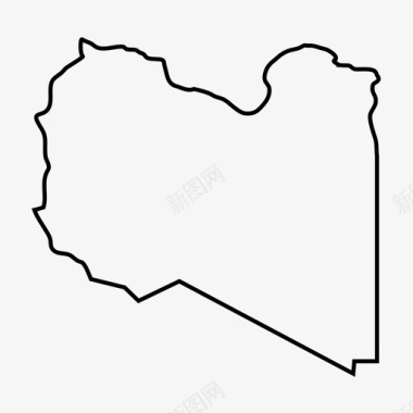 利比亚马格里布地图图标