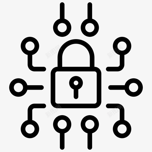 网络保护锁数据科学第一卷svg_新图网 https://ixintu.com 网络 保护 保护网 数据 科学 第一 一卷