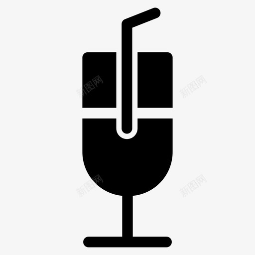 果汁鸡尾酒玻璃杯svg_新图网 https://ixintu.com 果汁 鸡尾酒 玻璃杯