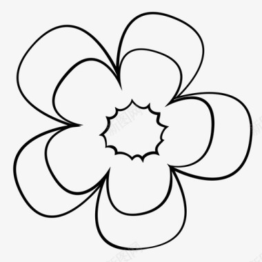 天竺葵花卉自然图标