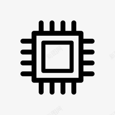 芯片电子嵌入式系统图标