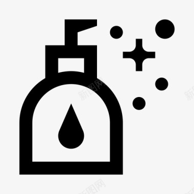 液体肥皂防腐剂消毒图标