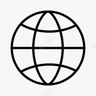 互联网全球全球网络图标