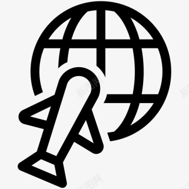 飞机飞行国际图标