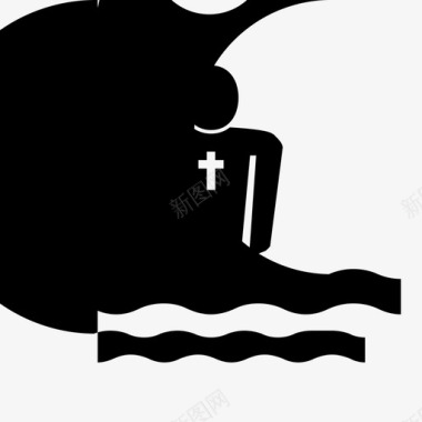 洗礼基督徒人图标
