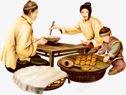 中国传统中秋佳节海报月饼合成小素材