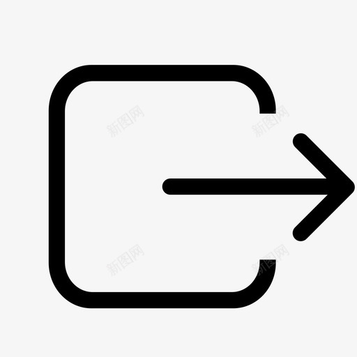 icon顶导登出svg_新图网 https://ixintu.com 顶导 登出