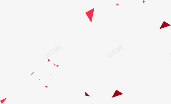 几何漂浮散落三角形png免抠素材_新图网 https://ixintu.com 三角形 几何 散落 漂浮 矢量 背景 装饰 红色