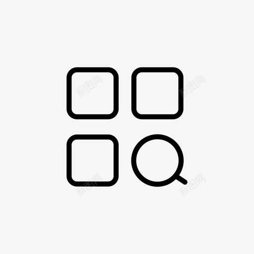 APP底部导航分类默认svg_新图网 https://ixintu.com 底部 导航 分类 默认
