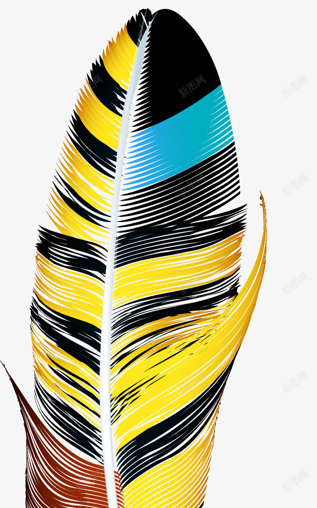 羽毛唯美手绘插画半成品png免抠素材_新图网 https://ixintu.com 羽毛 唯美 手绘 插画 半成品