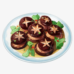 香菇盒子食物图标shiwu素材