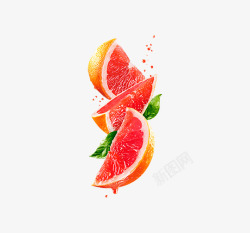 红心柚子S水果素材