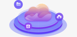 icon云传输大数据素材