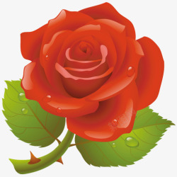 盛开的玫瑰花图标免扣小素材